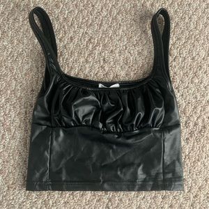 Isabelle’s Cabinet Leather Top - Size S